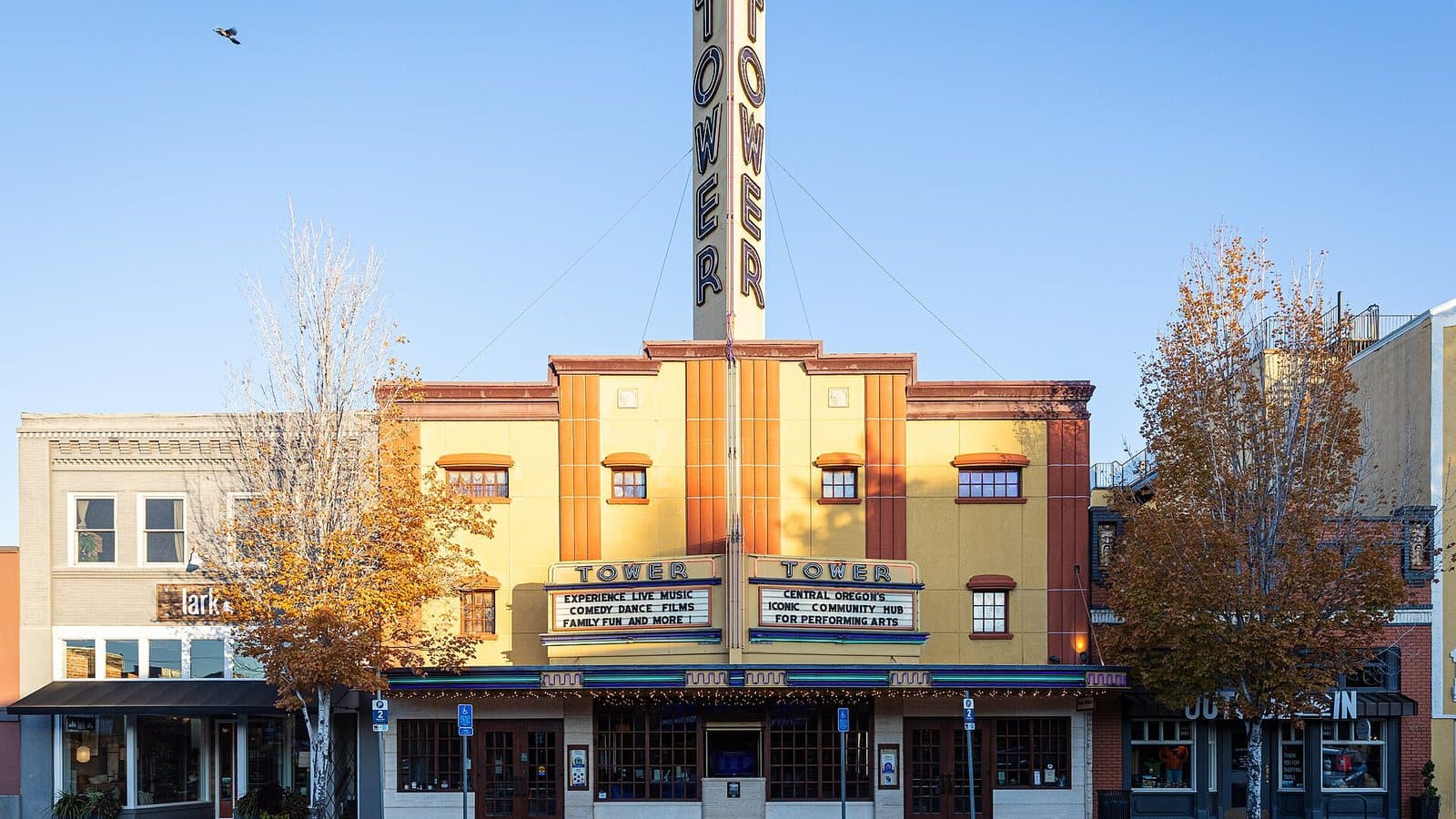 The Tower Theatre on Wall Street in downtown Bend